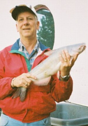 Blue cat cught with the skipjack